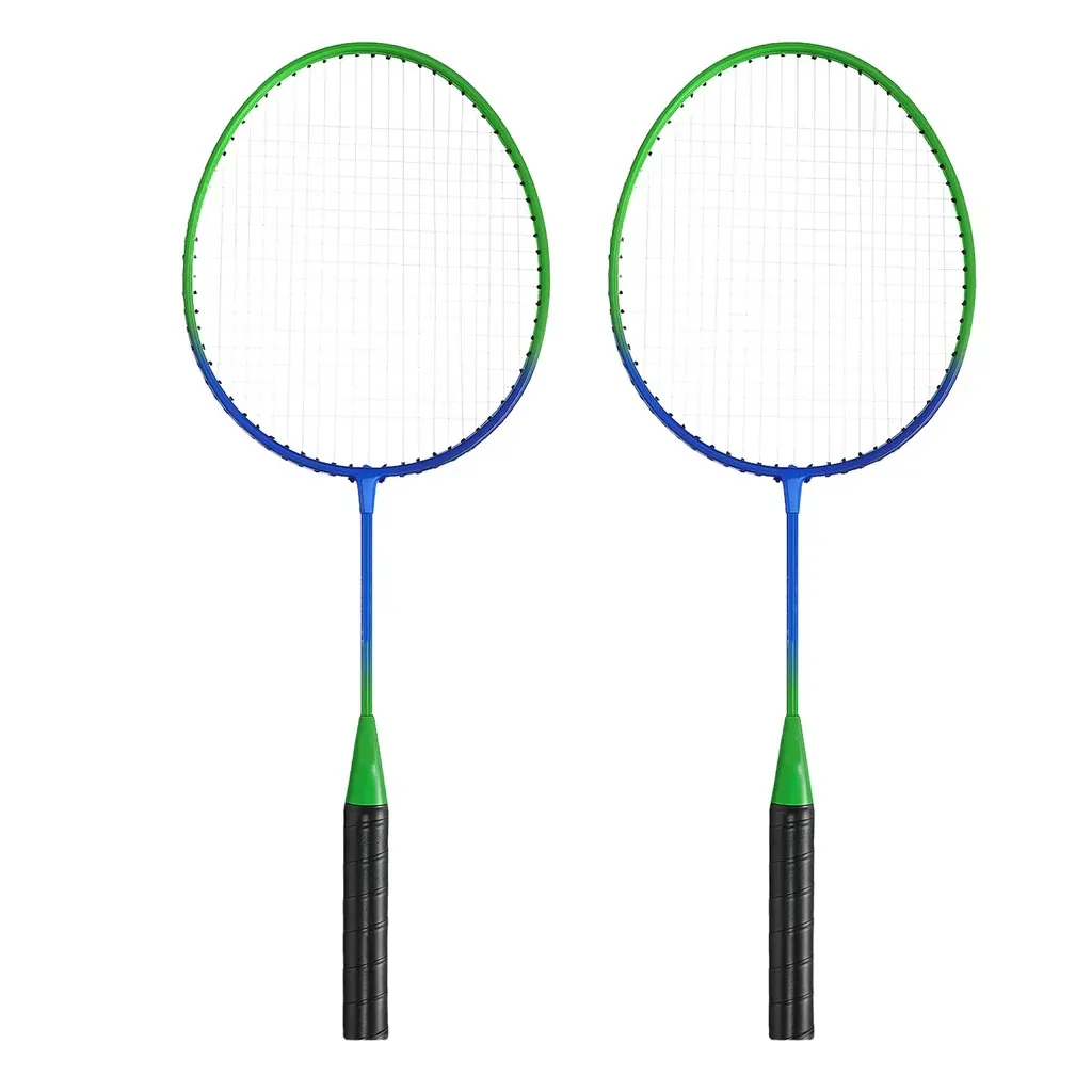 2 Pc Lightweight Kids Badminton Racket Set with Carry Bag