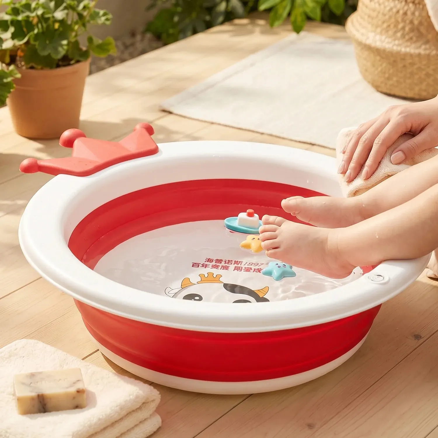 Premium Baby Bathtub with Non-Slip Base