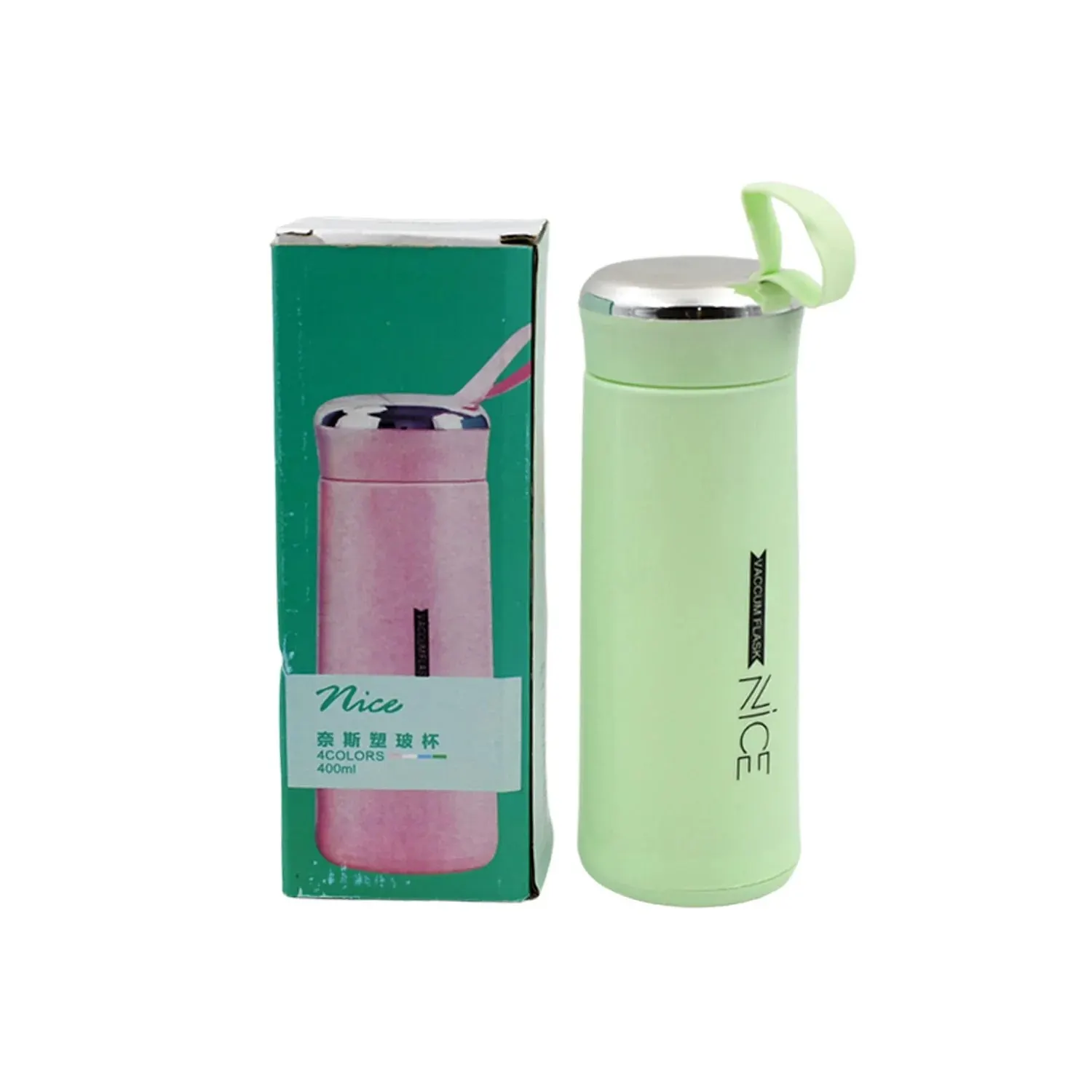 Water Bottle 400 ML Leak Proof Glass Bottle for Daily Water  1 Pc