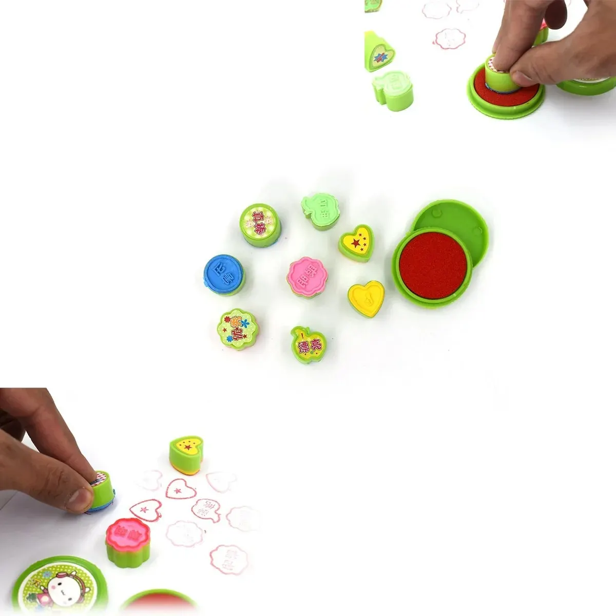 9 Pc Stamp Set for Kids, Play & Fun