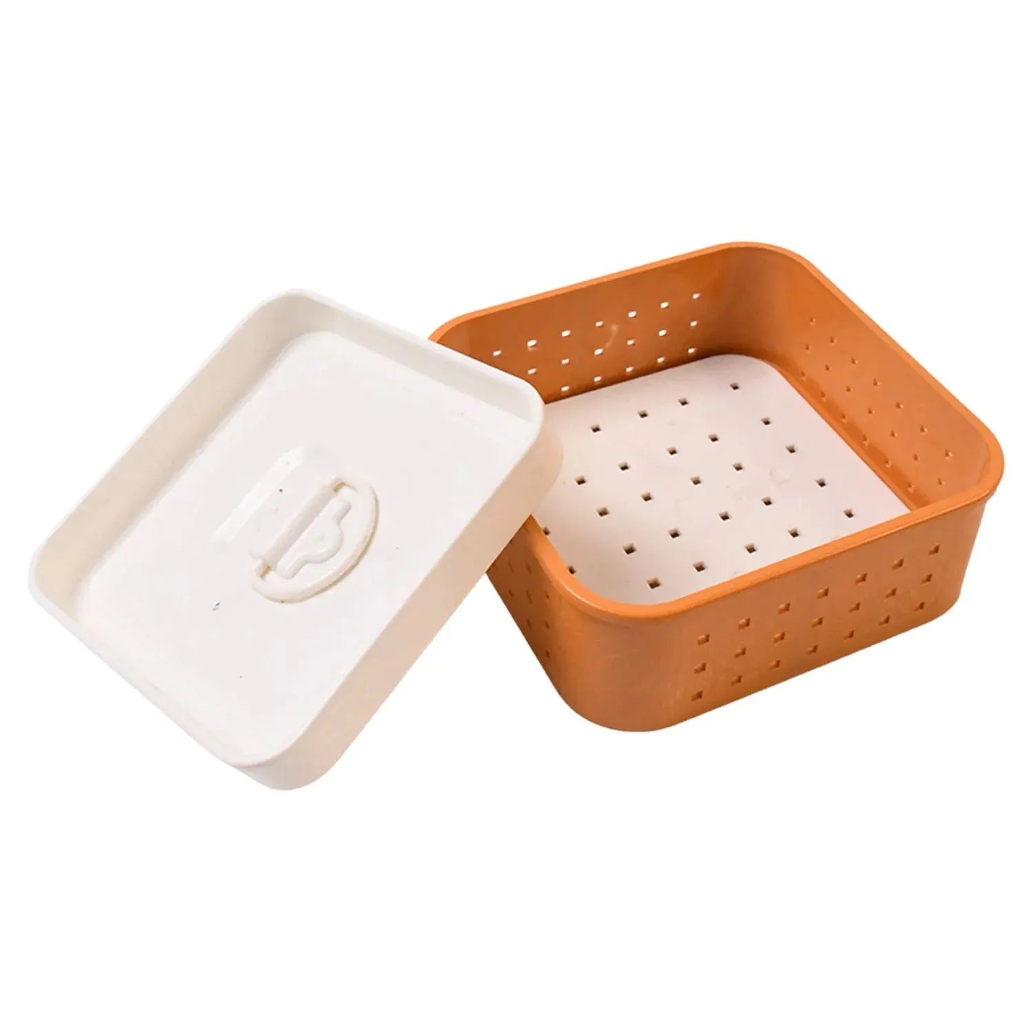 Square Shape Paneer Maker with Lid, Tofu & Sprouts Mould 1pc