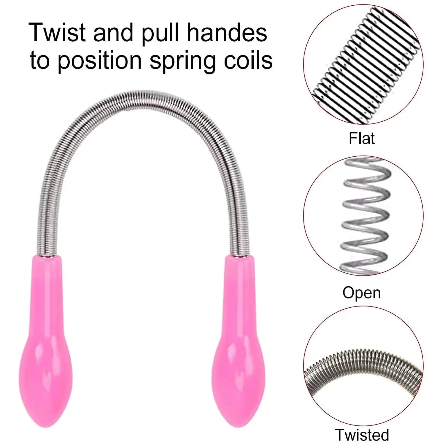 Facial Hair Remover Set Spring Epilator Hair Removal Springs Eyebrow Razors
