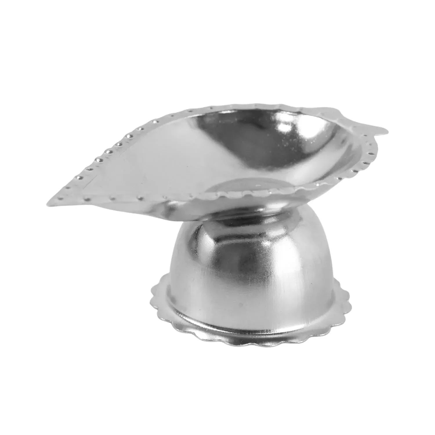 Stainless Steel Diamond Design Agarbatti & Diya Stand (1 Pc)