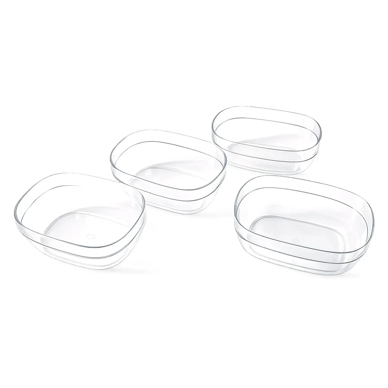Transparent Multipurpose Serving Bowl Set (4 Pc Set)