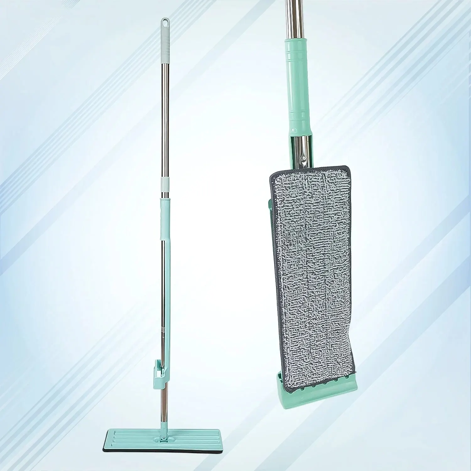 Flat Floor Cleaning Mop with Long Handle (1 Pc)