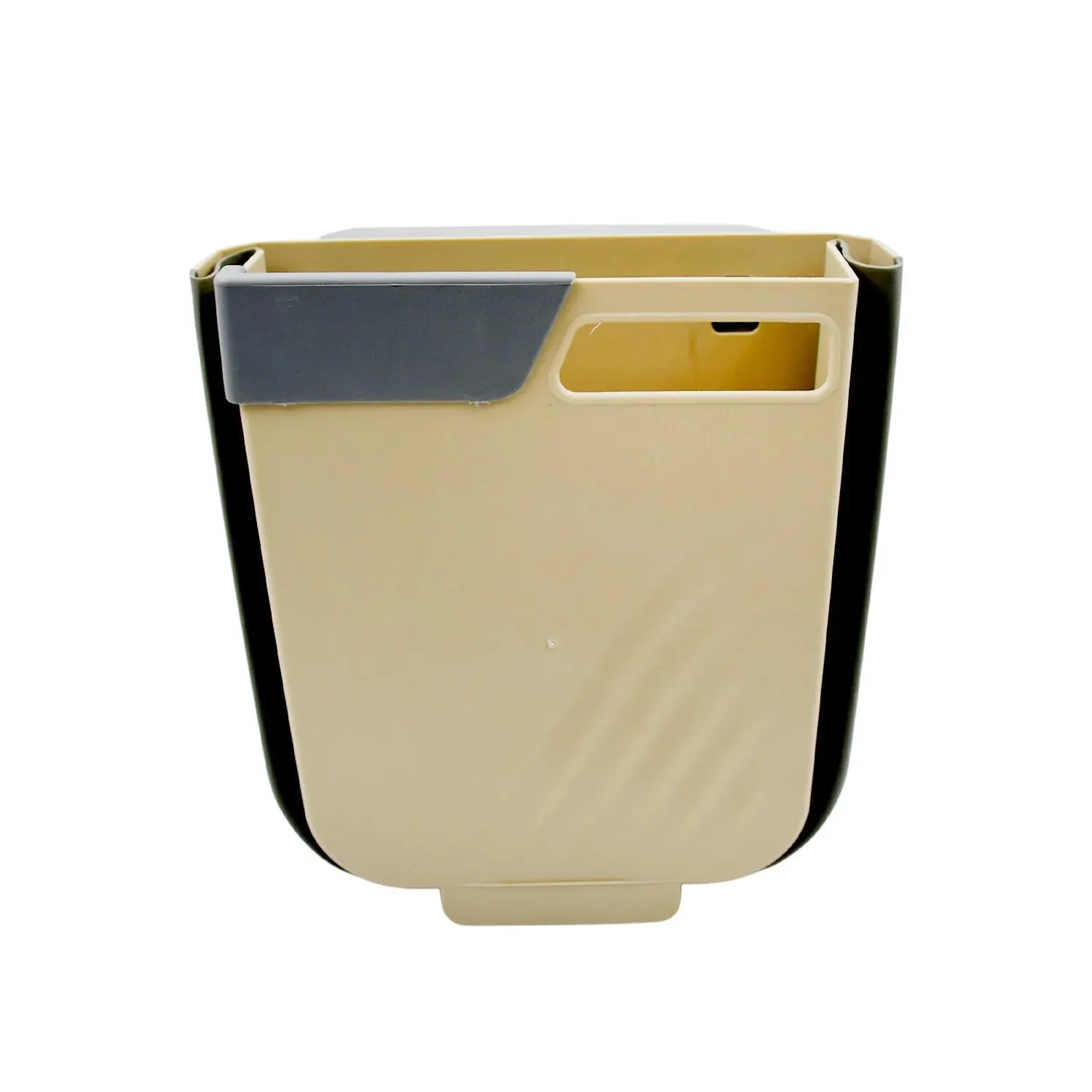 Foldable hanging trash can – space-saving waste bin for kitchen, bathroom & car