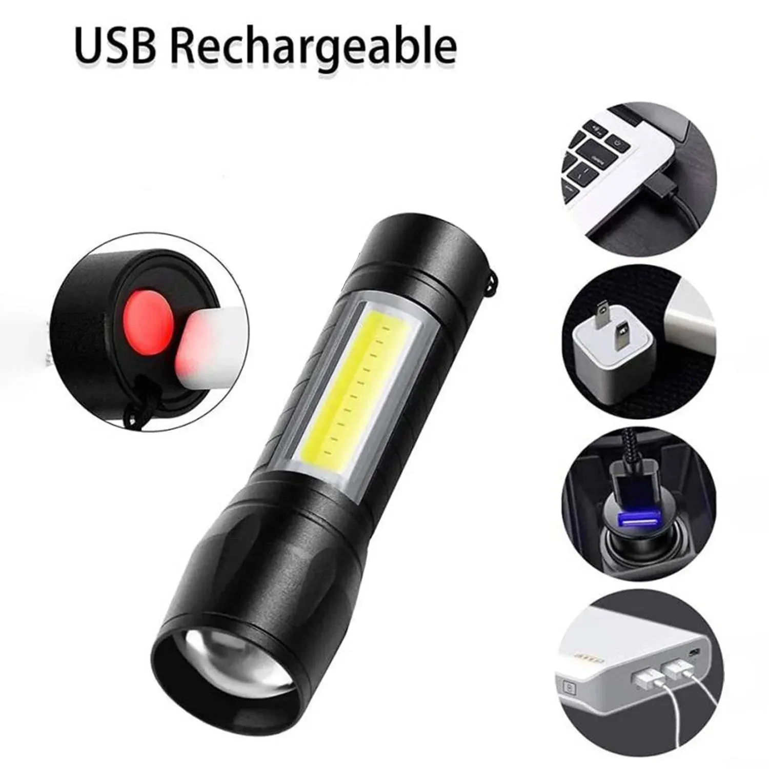 Led usb rechargeable mini flashlight – ultra bright tactical light