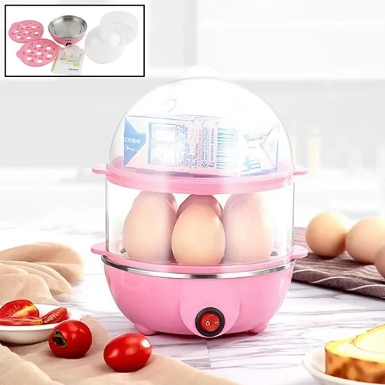 Egg Boiler  Poacher  Cooker Electric Steamer 2 Layer