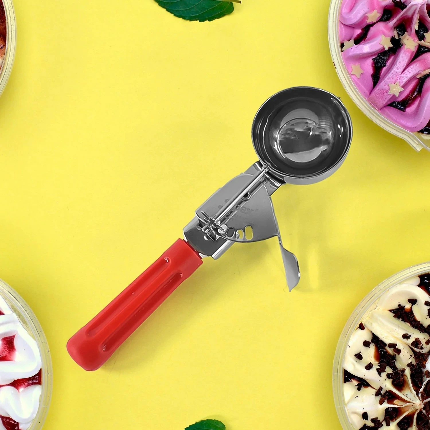 Apex Ice Cream Scoop 70 ML Stainless Steel with Ergonomic Handle